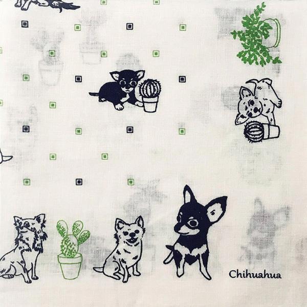 リネン ラヴィハンカチ チワワ