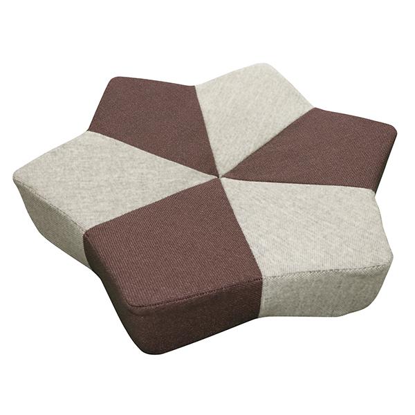 爪とぎクッション　ガリぼろスター ブラウン