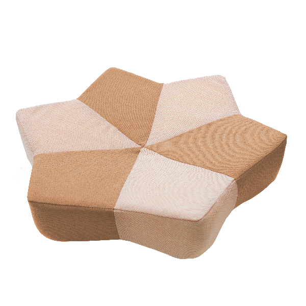 爪とぎクッション　ガリぼろスター ベージュ