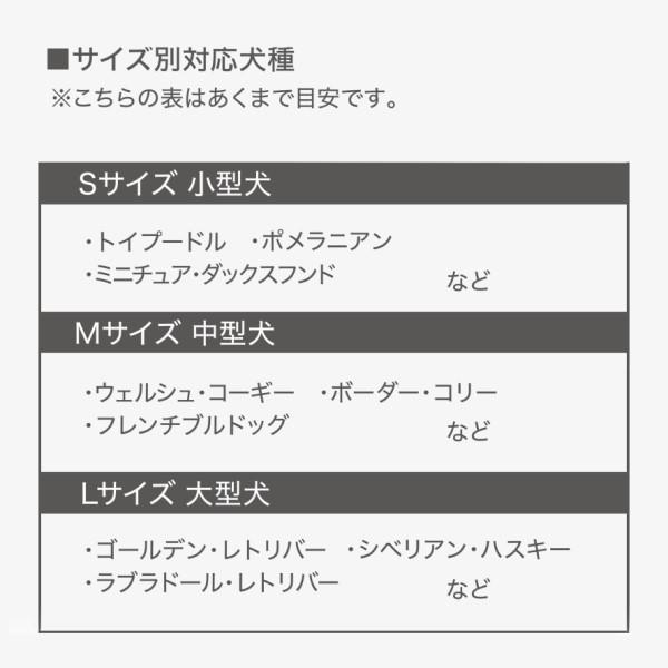 すべり止めシール　肉球ピタット サイズ別対応犬種目安