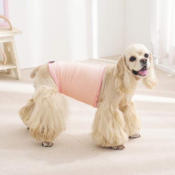 スフレ　シルク腹巻 ピンク×ライトピンク