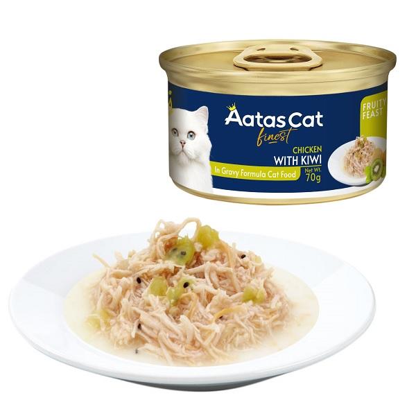 アタス　キャット　フルーティーフィースト チキンｗｉｔｈキウイ