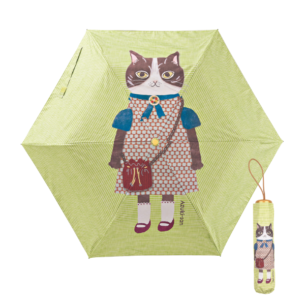 ＵＶカット 晴雨兼用折りたたみ傘 あずきさん