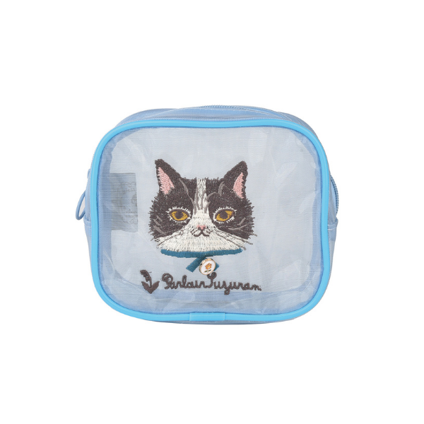 パーラーすずらん堂 コスメポーチ ブルー