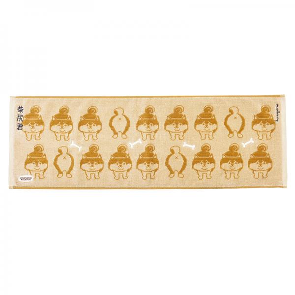 タオルマフラー 柴尻君柄 クリーム