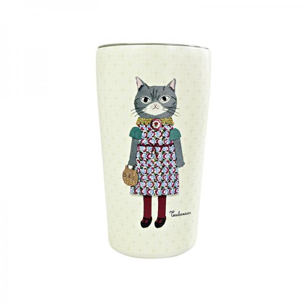 蓋付き保温保冷タンブラーＬ アイボリー