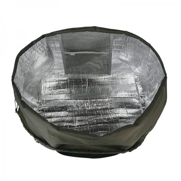 柴尻君　保冷保温 お買い物バッグ 内側はアルミシート+保冷剤用ポケット付き。