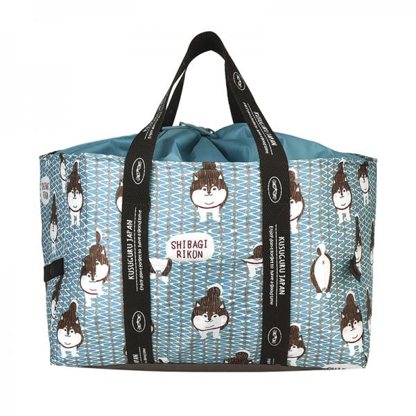 柴尻君　保冷保温 お買い物バッグ お買い物バッグ　グリーン