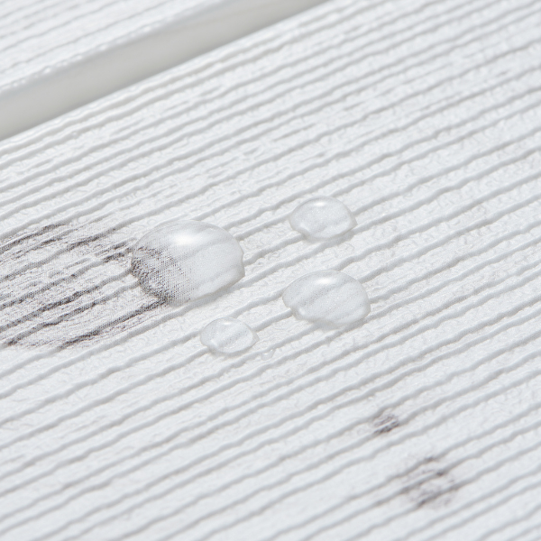 引っ掻き防止クッションシート ホワイト／ツルッとした素材で爪とぎしにくく、水をはじくので拭き取りカンタン。