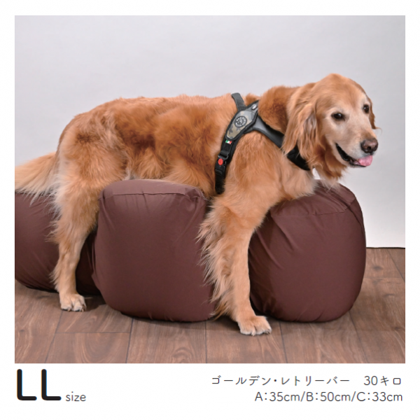 リラクッション LLサイズ<br>※画像は撥水カバー（ブラウン）を取り付けた状態です。本体の色はチャコールグレーになります。