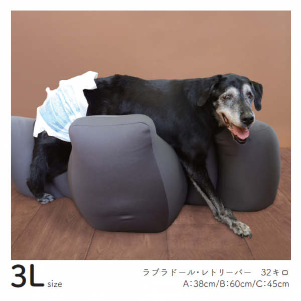 リラクッション 3Lサイズ（チャコールグレー）