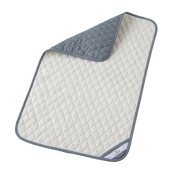 サーキュル リカバリーマット ペールブルー／表地（プラウシオン加工）・パイル、裏地・スエード