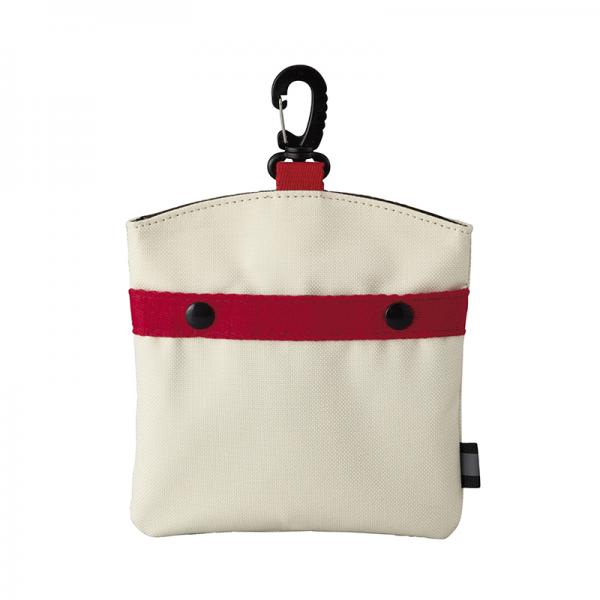 ★開けやすい消臭マナーポーチ レッド　小