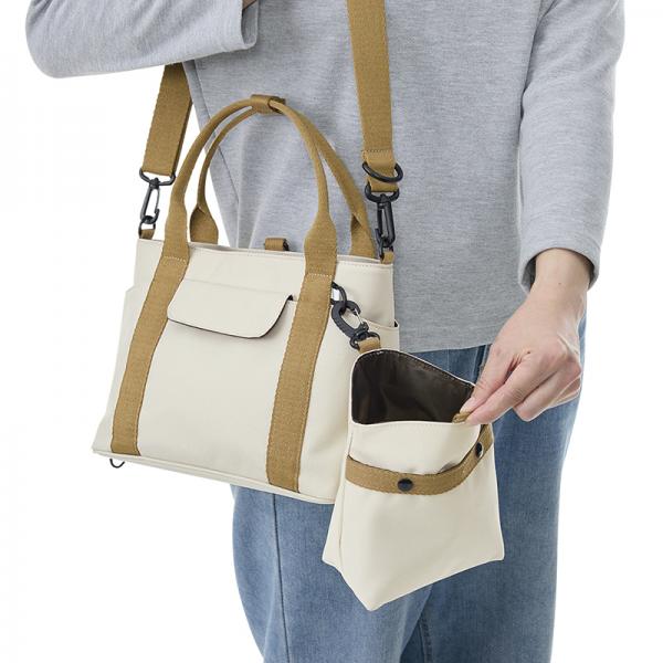 ★バッグ＆ポーチセット カーキ  バッグ＆ポーチ大