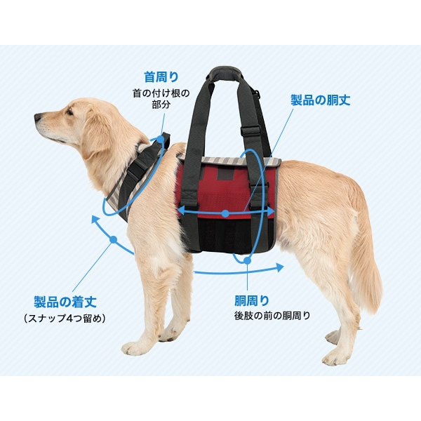 歩行補助ハーネスＬａＬａＷａｌｋ大型犬用 