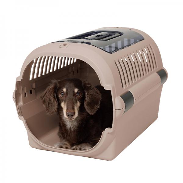 キャンピングキャリーファインＲ M・グレージュ／扉を取り外せばハウス使いできて慣れやすい。