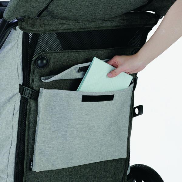 ＯＳＯＴＯ　ＧＯ　グランデ 背面には収納力たっぷりの大型ポケット。