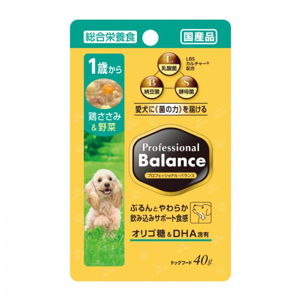 プロフェッショナルバランス　パウチ 犬用 1歳から鶏ささみ＆野菜
