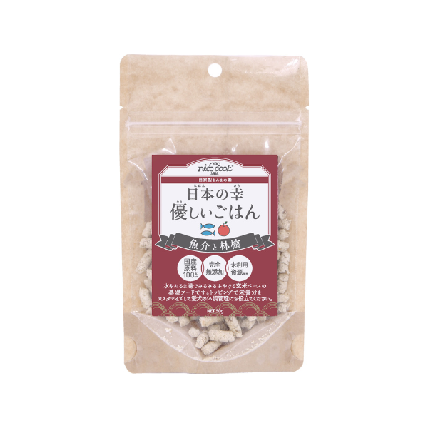 ニコクック　日本の幸　優しいごはん　魚介と林檎 50ｇ