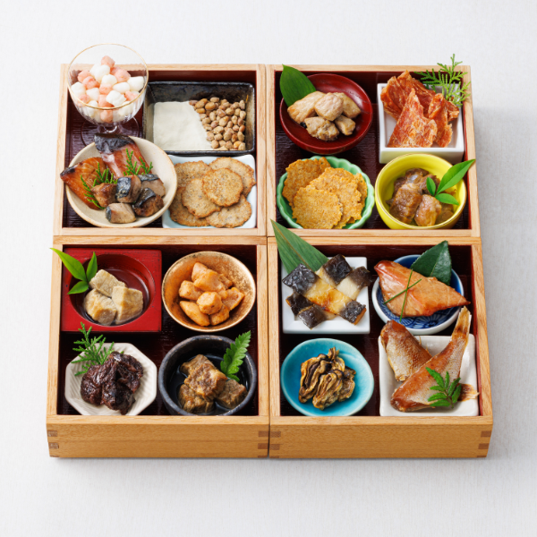 ドットわん究極のご褒美　午（うま）おせち 寿 / ※重箱、食器、飾りは付属しておりません。