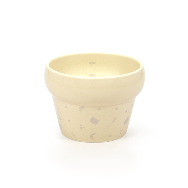 にゃんプレ ボウル（水用）・ベージュ