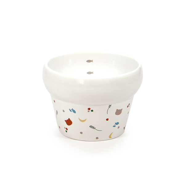 にゃんプレ ボウル（水用）・ホワイト