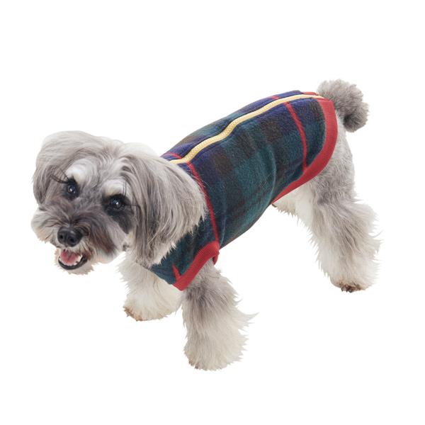 【PEPPY　LIFE】着せるのらくちんウェア（背中開き） グリーンチェック／バスト46サイズを着用（モデルサイズ：バスト46cm）