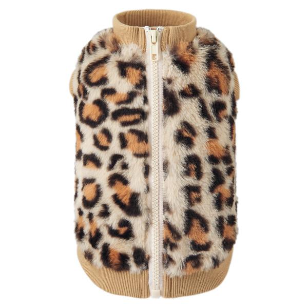 【PEPPY　LIFE】着せるのらくちんウェア（背中開き） ヒョウ柄／おしゃれ上級者のヒョウ柄♪