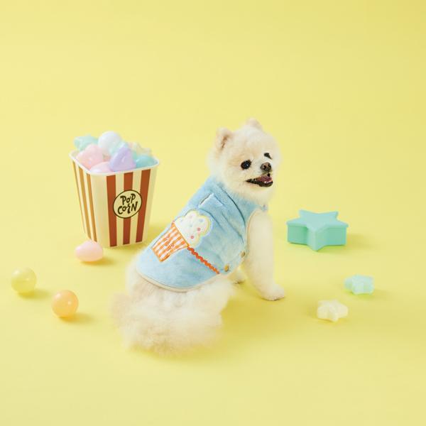 【PEPPY　LIFE】着せるのらくちんウェア（フルオープン） ポシェット（バスト40のサイズを着用　モデルサイズ：バスト40cm）