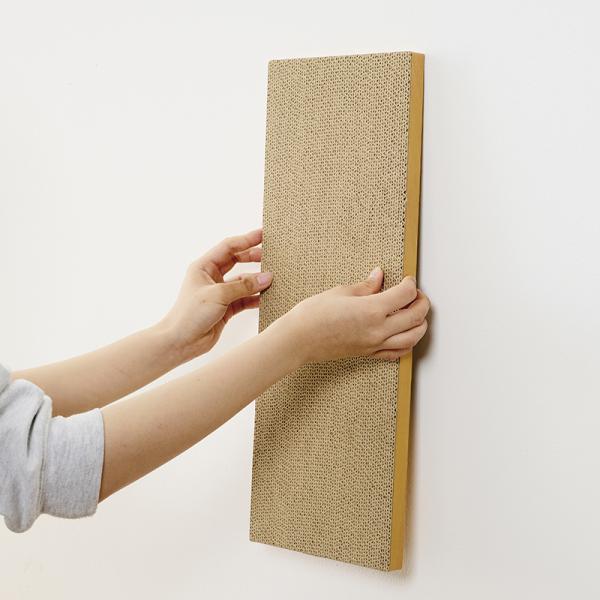 穴あけ不要 壁に貼るだけマグネット爪とぎ 