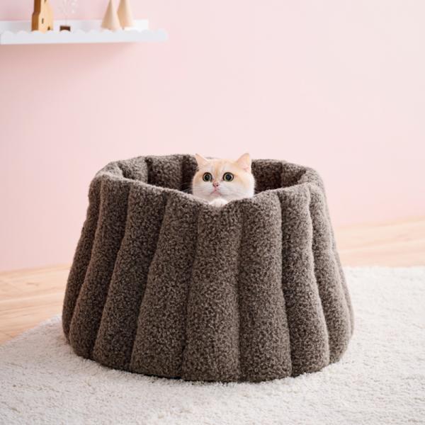 プティキャットカヌレ フチを高くして「もぐり型」／モデル体重：3.7kg