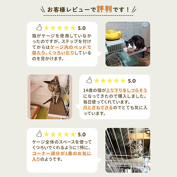 ケージ用ステップ　本体＋補助金具　お得ＣＰ 