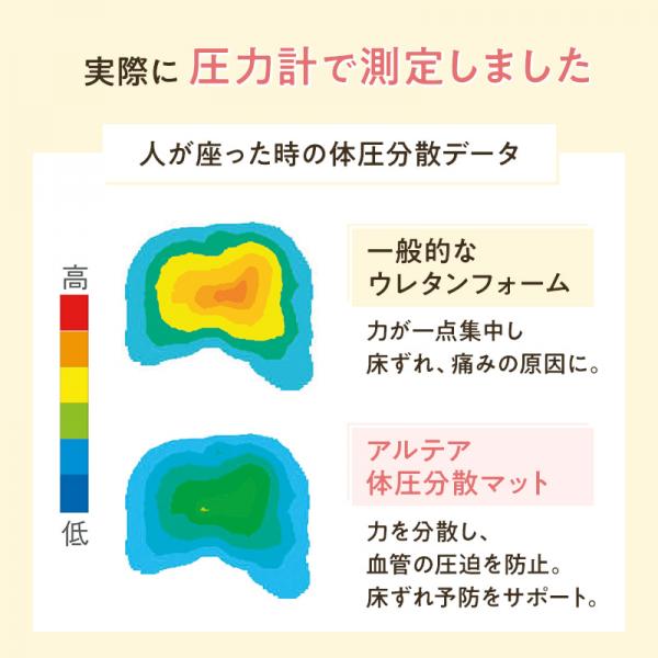 アルテア体圧分散マット (犬 介護マット・ベッド 床ずれ予防) 