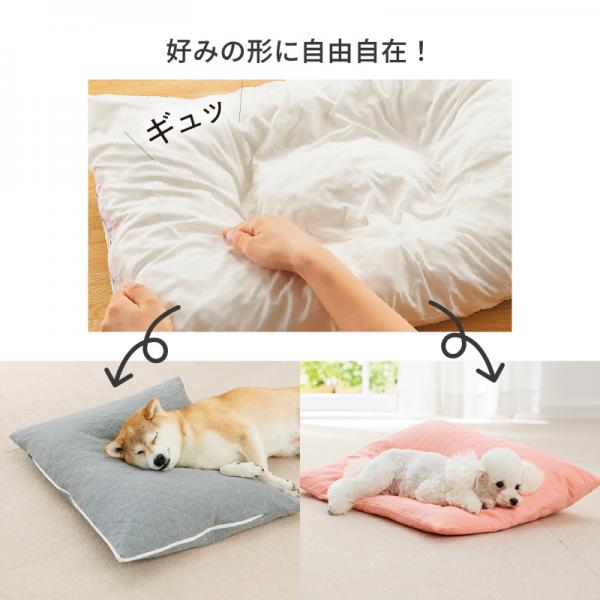 シニア犬の寝姿に寄り添うクッション 