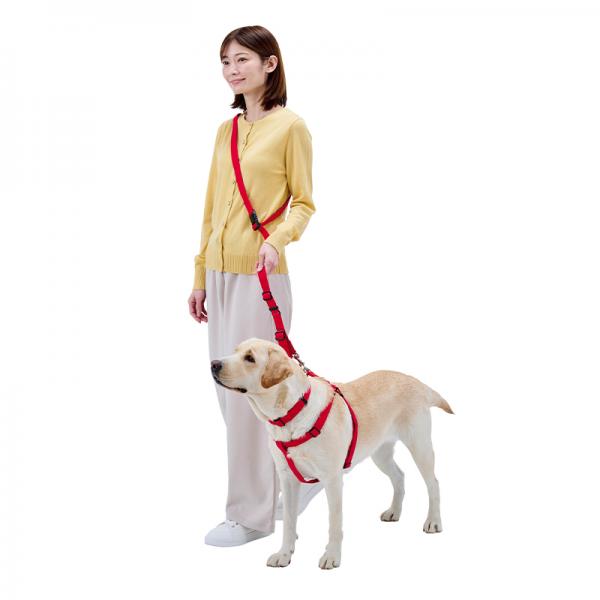 【PEPPY　LIFE】２ＷＡＹダブルナスカンリード カーマインレッド／ショルダー使いにもできます。