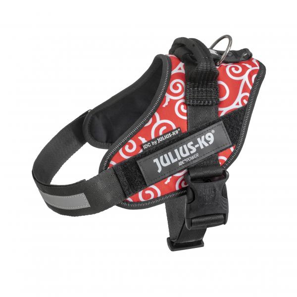ユリウスＫ９　ＩＤＣパワーハーネス 唐草レッド