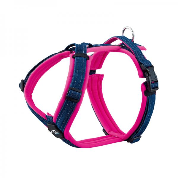 ハクサン　コンフォートゼロハーネス ホットピンクデニム