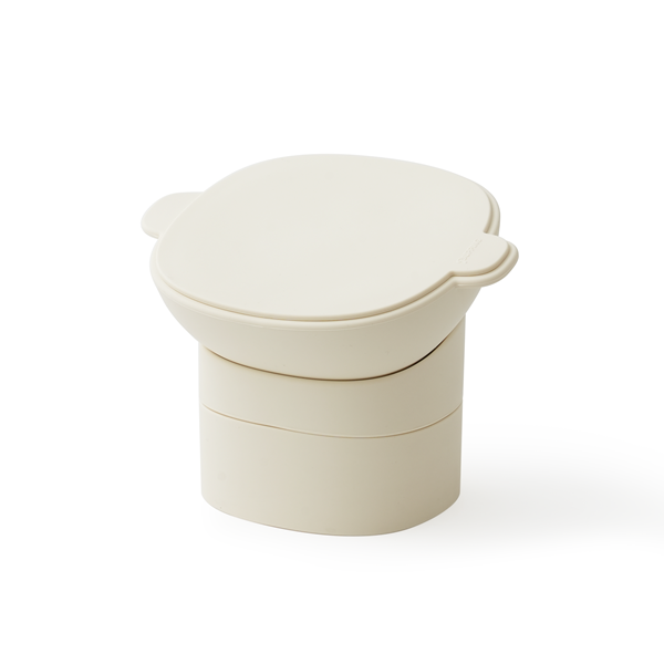 角度を調節できるシリコンフードボール 本体・ミルク