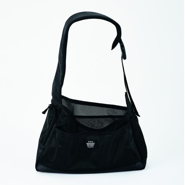 オールメッシュショルダーバッグ ブラック