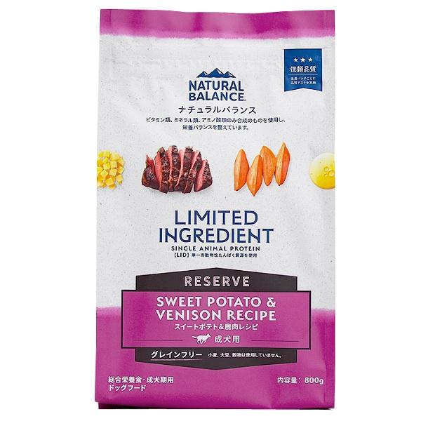 ナチュラルバランス　ＬＩＤ　グレインフリー　成犬用　スイートポテト＆鹿肉 