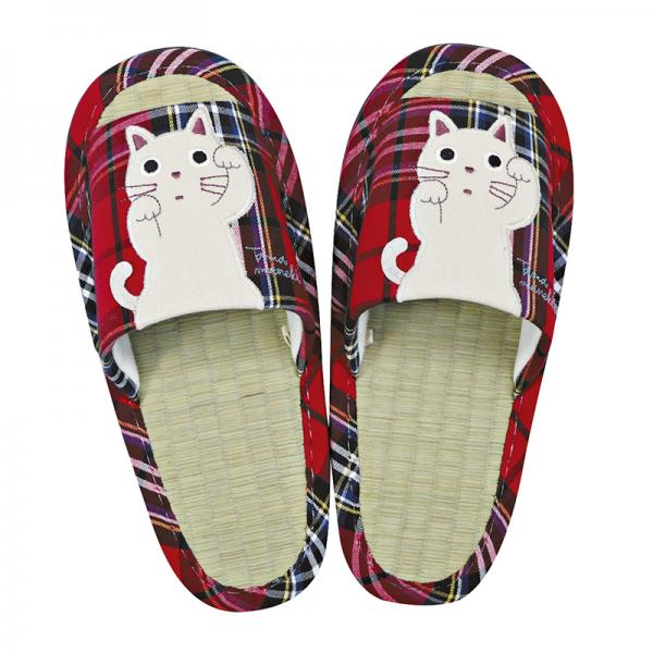 たままねきスリッパ レッド