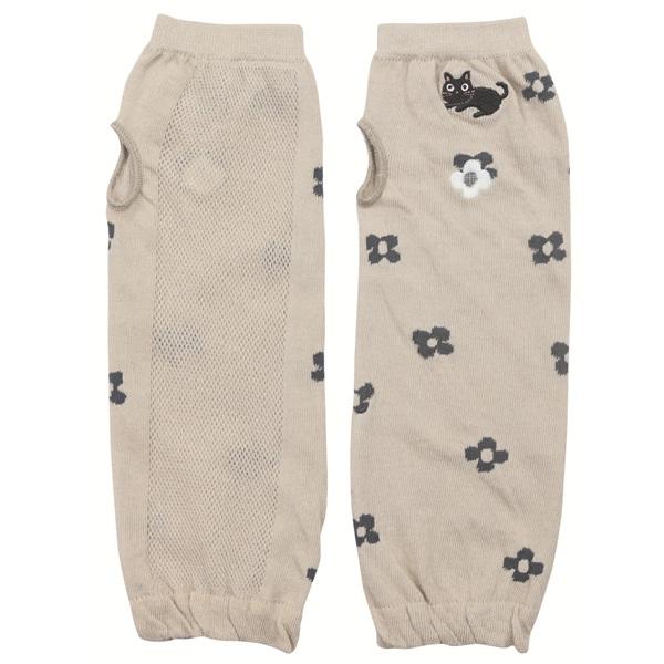 ＵＶ発色花たまショートアームカバー 裏側はメッシュ仕様