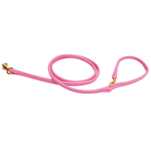BIRDIE（バーディ）まるめ革リード ピンク