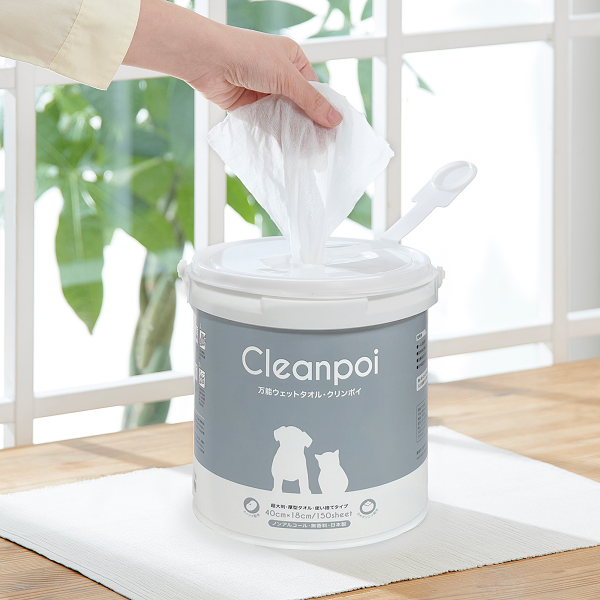 万能ウェットタオル　クリンポイ（ペット用ウェットティッシュ） 
