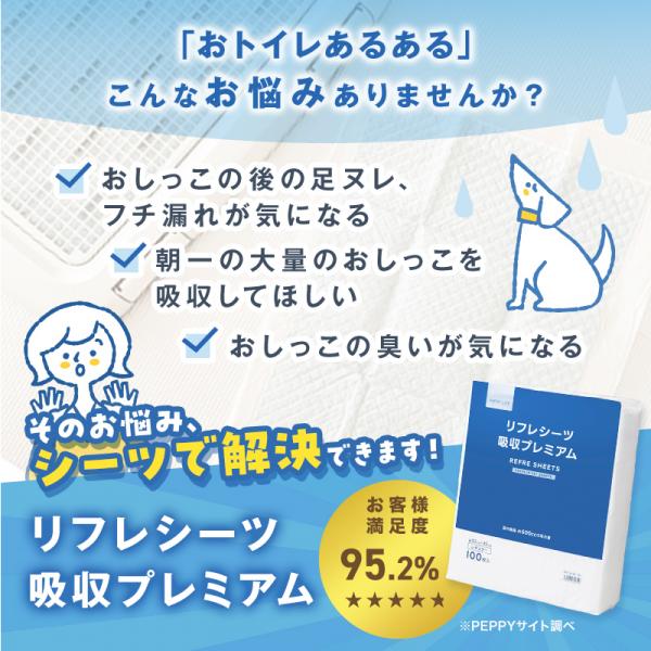 リフレペットシーツ　吸収プレミアム（瞬間吸収 抗菌 ） 