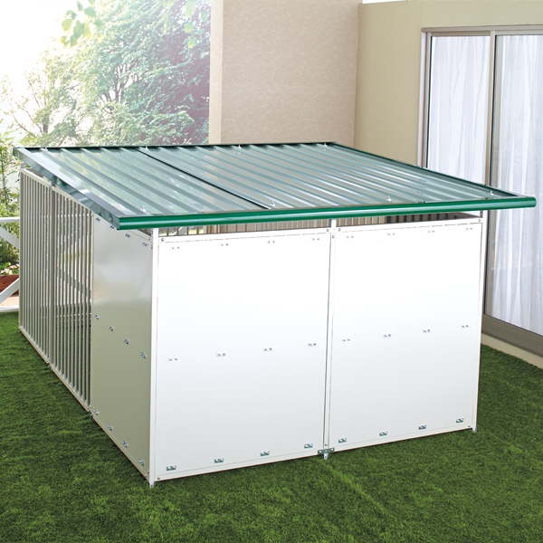 １２面サークルハウス（屋根・パネル付） 大きなパネルが、強い横風や日差しから守る！