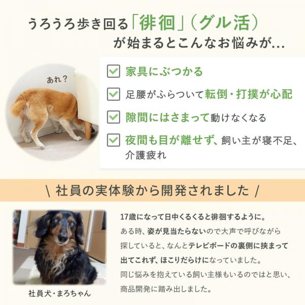 ぶつかりと挟まりを防ぐやわらかクッション（犬の徘徊対策） 
