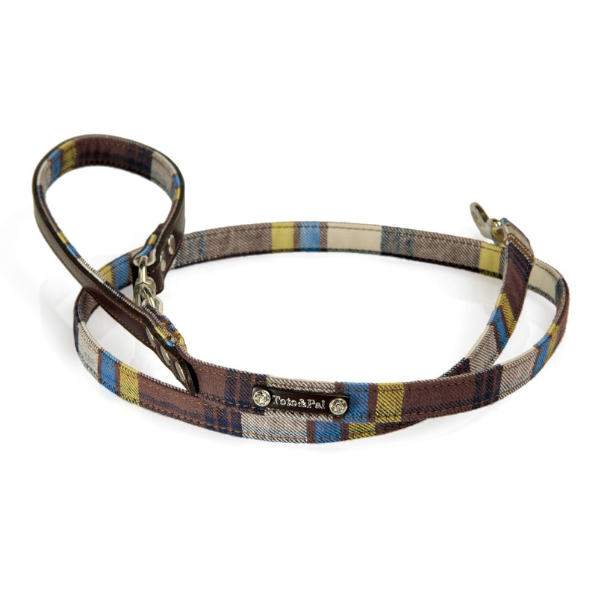 Toto＆Pal（トトパル）ウォームチェックリード ブラウン