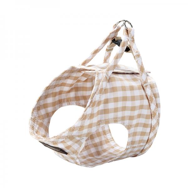 Toto＆Pal（トトパル）マンチェスターボディーハーネス 全体でボディを包むベスト型。面で支える負担の少ない形。/背中側ワンタッチテープ留め。