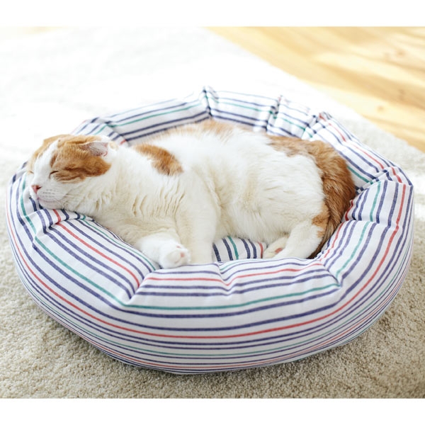 さわやかコットン ベーグルベッド（旧：さわやかマリンベーグルベッド） S・マルチ